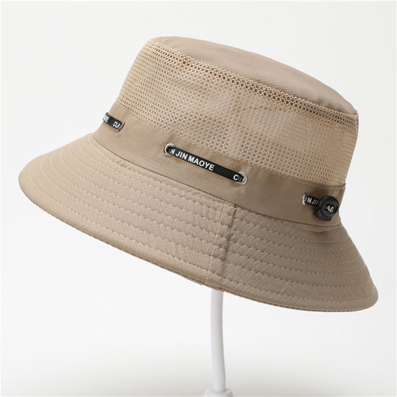 RKSTN Sun Hats for Men Mesh Bucket Hats for Men Breathable UV Protection Bucket Hats Summer Beach Hat