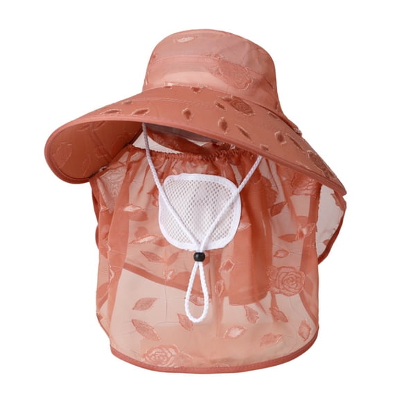 RKSTN Sun Hats for Women UV Protection Wide Brimmed Womens Hats Face Covering Cool Gardening Hiking Hat with Neck Flap