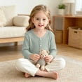 thumbnail image 1 of RKSTN Sun Protection Girls Cardigan for Dress Ruffled Cardigans Long Sleeve Button Down Air Conditioned Wear Lightweight Summer Cardigan, 1 of 9