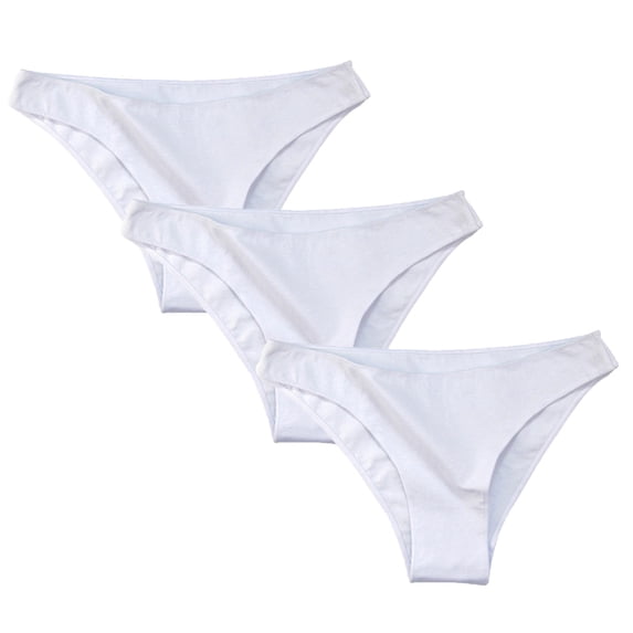 RKSTN Thongs for Women Cotton Underwear for Women T Back Thongs High Slit 3 Pack Breathable Everyday Underwear