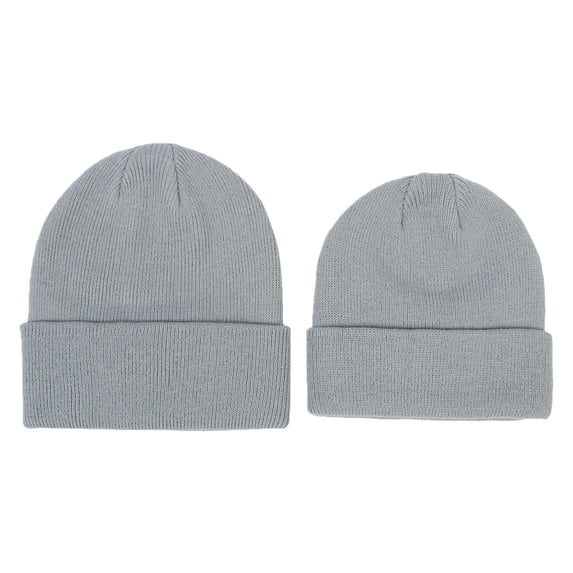 RKSTN Toddler Hat Knit Beanie Babies Cotton Solid Color Outdoor Casual Warm Caps Versatile Windproof Baby Hats (Gray ,M)