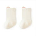 thumbnail image 1 of RKSTN Toddler Socks Cotton Girls Socks Color Block Thickened Warm Comfy Crew Socks for Infant (Beige ,3 Years）, 1 of 2