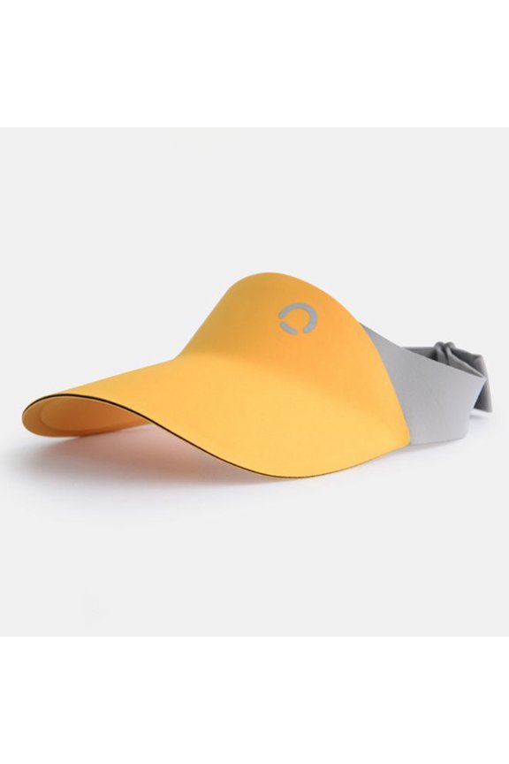 Toddler Sun Hat Outdoor Protection Visor Hat Open Top Wide Brimmed Summer Toddler Baseball Hat with Adjustable Buckle (Yellow ,Free Size)