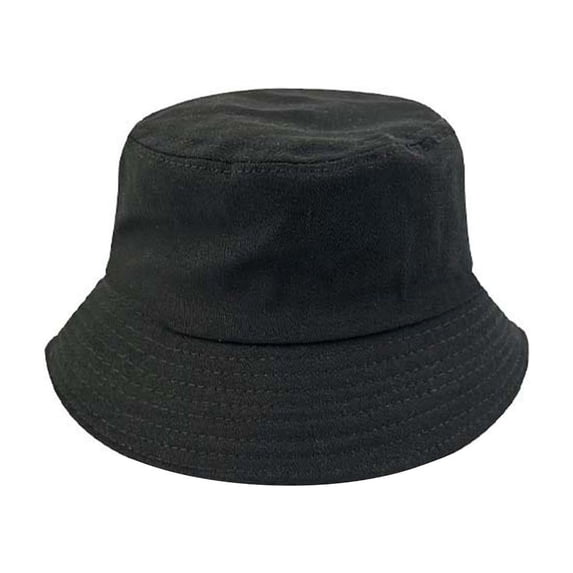 RKSTN Toddler Sun Hat UPF 50+ Cotton Baby Bucket Hat Wide Brim Breathable Outdoor Activities (Black ,Free Size)