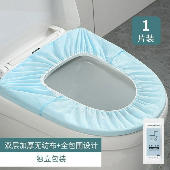 RKSTN Toilet Seat Covers Disposable Flushable Stay Clean Anywhere with Disposable Toilet Seat Covers