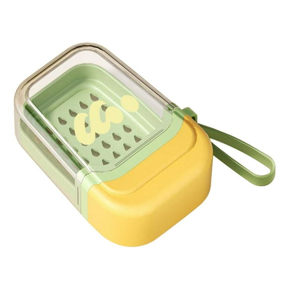 RKSTN Travel Soap Case with Lid - Drainage Sealed Soap Box for Shower With Handle for Camping, Hiking, Gym & Outdoor Use