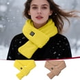 thumbnail image 1 of RKSTN USB Charging Heating Scarf Neck Warmer Cold-Proof Electric Heated Neck Warmer Yellow, 1 of 9