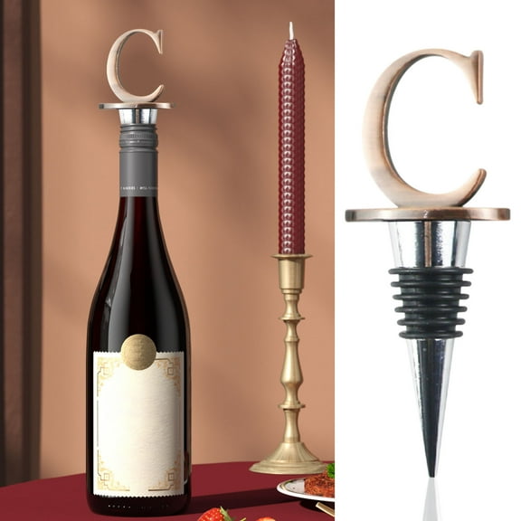 RKSTN Wine Stopper 26 English Alphabet Wine Stoppers Party Favors Wine Stoppers for Wine Bottles Toppers
