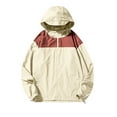 thumbnail image 1 of RKSTN Womens Jacket Sun Protection Hooded Shirt Plus Siz Color Block Long Sleeve Zipper Casual Versatile Spring Summer Pocketed Hiking Shirts, 1 of 5
