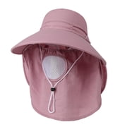RKSTN Womens Sun Hat Upf 50+ Fishing Hat with Neck Flap Wide Brimmed Summer Hats for Women Face Covering Cool Tea Picking Hat