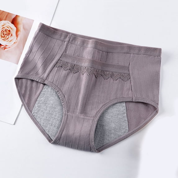 RKSTN Womens Underwear 100% Cotton Underwear Women Lace Panties Low Waist Solid Color Breathable Antibacterial Gusset Underwear