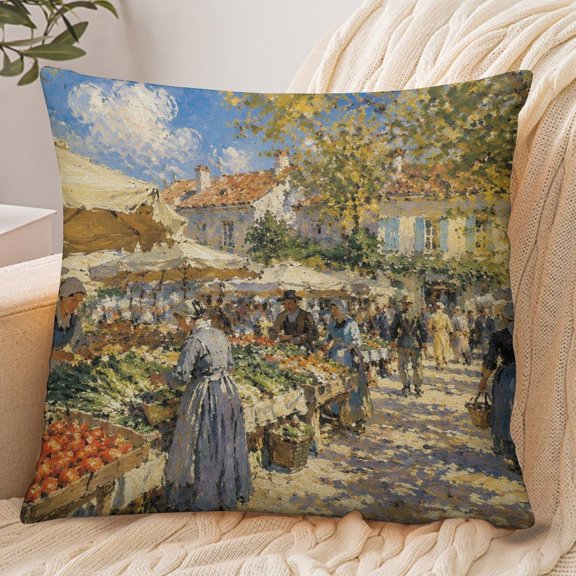 RKSupls 18x18 Inch Envelope Throw Pillow Cover, Dancing Deityin Ringof Fire Soft Polyester Modern Farmhouse Decorative Cushion Case for Home Bedroom Living Room