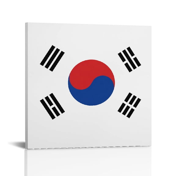 RKSupls 2026 World Football Cup south korea flag Canvas Print, Ready to Hang, Canvas Art Bathroom Bedroom Kitchen Hallway Study Wall Decor Prints