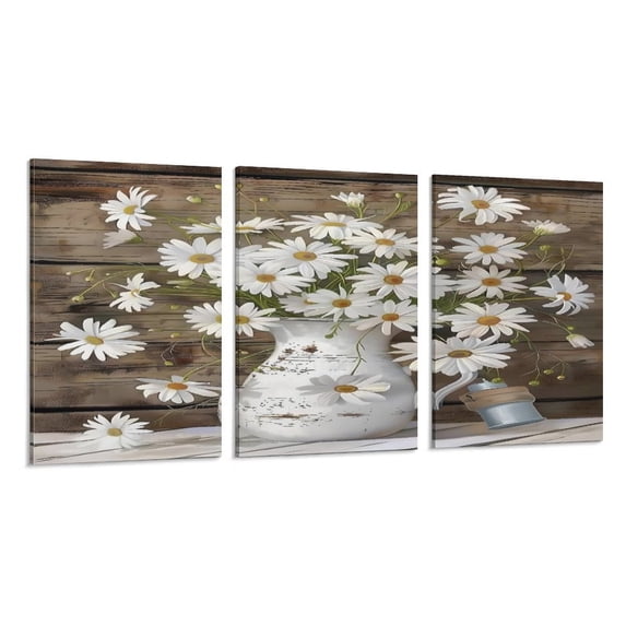 RKSupls 3 Piece Canvas Wall Art Set Modern Farmhouse Living Room Decor ...