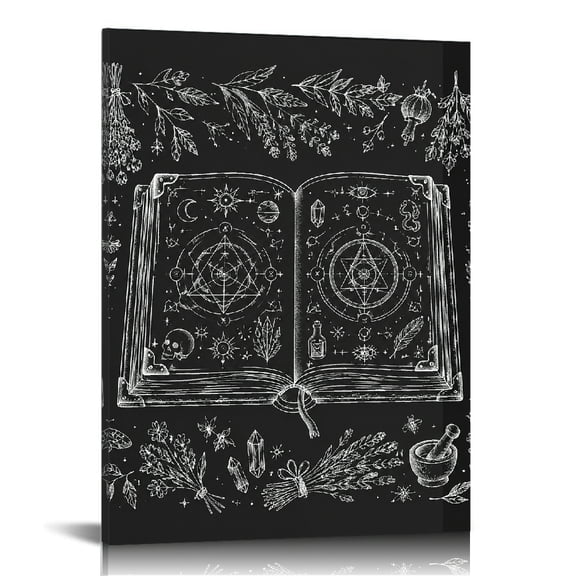 RKSupls Alchemy Spell Book Drawing Modern Art, Ready to Hang, Wall Decor
Bathroom Bedroom Kitchen Staircase Wall Decor Prints