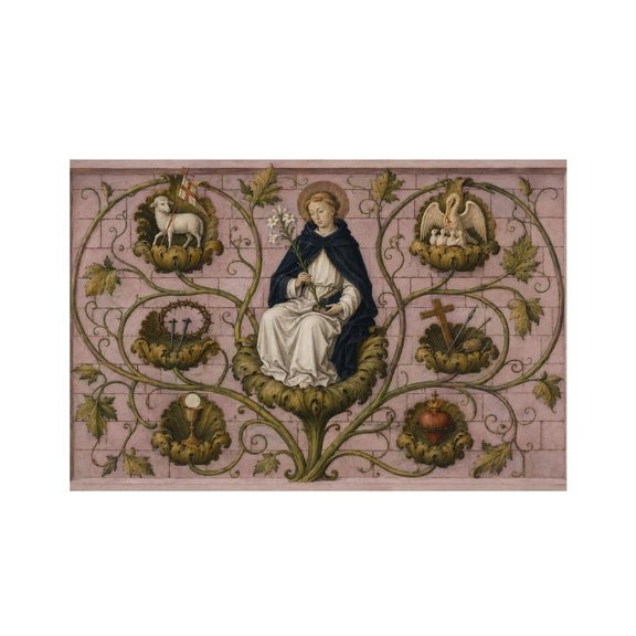 RKSupls Angelwith Four Praying Monks Linen Placemats 30x45cm Straight Edge Stain Resistant Washable Non-Slip Table Mats Table for Kitchen Dining Room Home