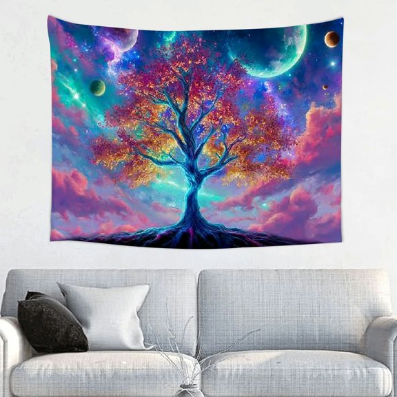 RKSupls Anime-Themed Galaxy Starry Sky Tapestry, Home Tapestry Suitable for Hanging for Decorative Wall Hanging, Decorative Bedroom, Living Room Decoration - 40*30in