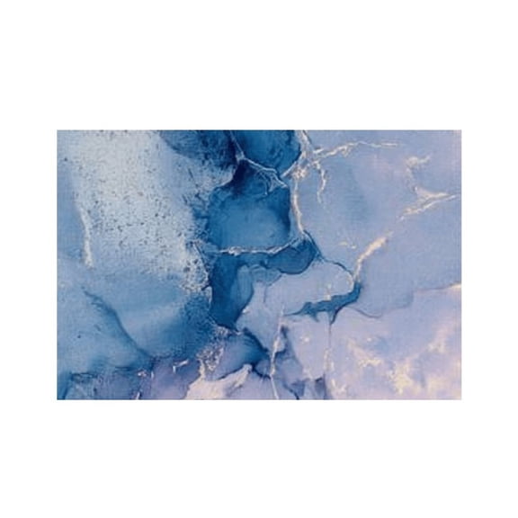 RKSupls Blue Purple Fluid Marble Linen Placemats 30x45cm Straight Edge Stain Resistant Washable Non-Slip Table Mats Table for Kitchen Dining Room Home