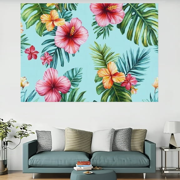 RKSupls Blue Series Flower Tapestry,Home Tapestry Suitable for Hanging for Decorative Wall Hanging, Decorative Bedroom, Living Room Decoration - 60x40in