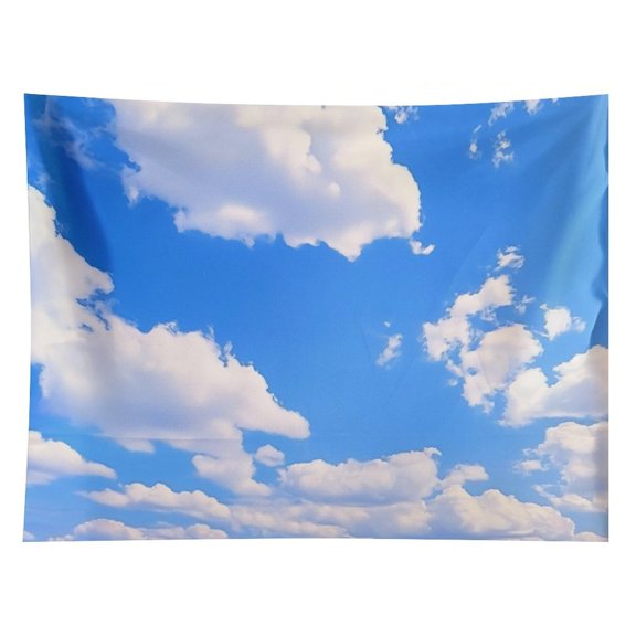 RKSupls Blue Sky Clouds Sunlight Polyester Wall Tapestry Anti Wrinkle Art Hanging Decor for Bedroom Living Room Home Holiday Decoration Gift
