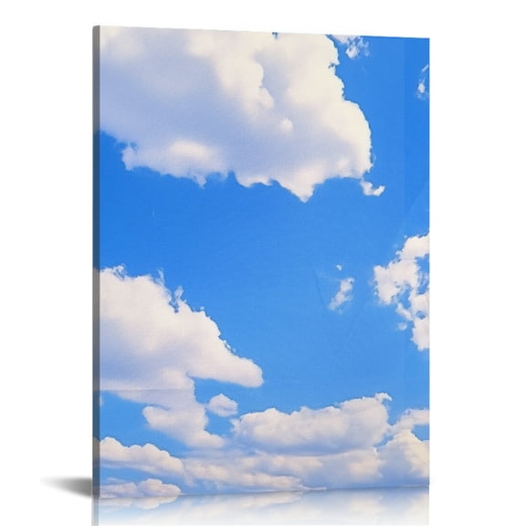 RKSupls Blue Sky Clouds Sunlight Ready to Hang, Wall Decor
, Canvas Wall Art Bathroom Bedroom Kitchen Living Room Office Wall Decor Prints