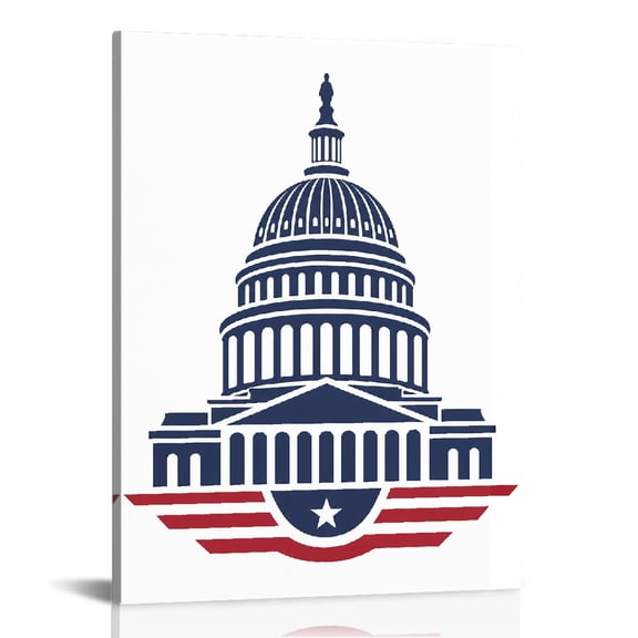 RKSupls Capitol Dome With Star Banner Ready to Hang, Canvas Wall Art, Wall Decor
Bathroom Bedroom Kitchen Living Room Wall Decor Prints