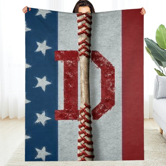 RKSupls Christmas Throw Blanket, Baseball Gifts Soft Flannel Blanket, Fuzzy Warm Cozy Happy New Year Blanket for Couch Bed Home Decor, 30*40in