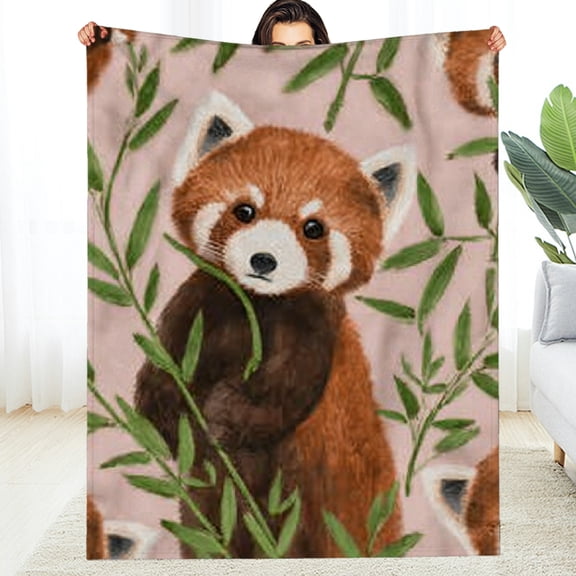 RKSupls Christmas Throw Blanket, Brown Bear Soft Flannel Blanket, Fuzzy Warm Cozy Happy New Year Blanket for Couch Bed Home Decor, 30*40in
