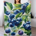thumbnail image 1 of RKSupls Christmas Throw Blanket,Soft Warm Fannel Blueberry Pattern Blankets Gift for Home Bed Sofa Couch Decor,60x80 in, 1 of 9