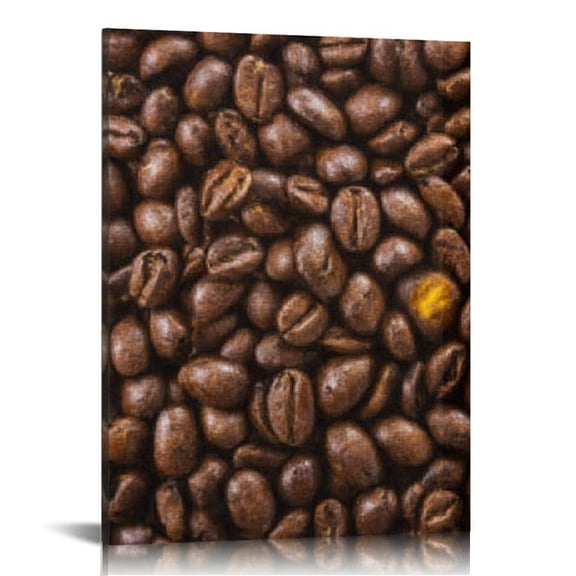 RKSupls Coffee Bean Canvas Wall Art, Canvas Prints Wall Art for Living Room Bedroom Entryway Office, Art Print Painting for New Year Home Decorations,12x16in