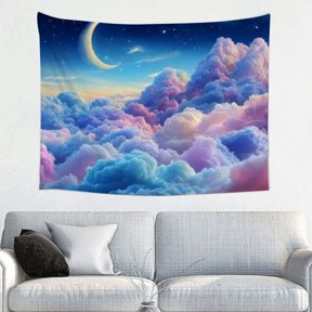 RKSupls Colorful Clouds Tapestry, Home Tapestry Suitable for Hanging for Decorative Wall Hanging, Decorative Bedroom, Living Room Decoration - 40x30in