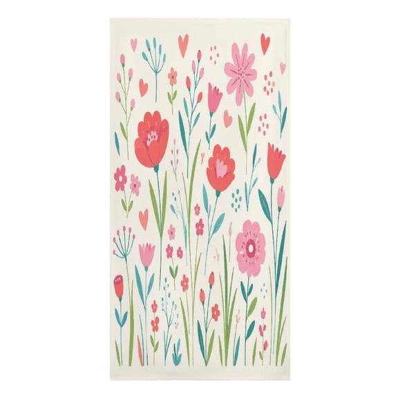 RKSupls Colorful Flower Field Pattern Microfiber Beach Towel Absorbent Compact Towels for Swimming Pool Beach Travel Things for Vacation Essentials Adult Gift,61.4×30.3Inch