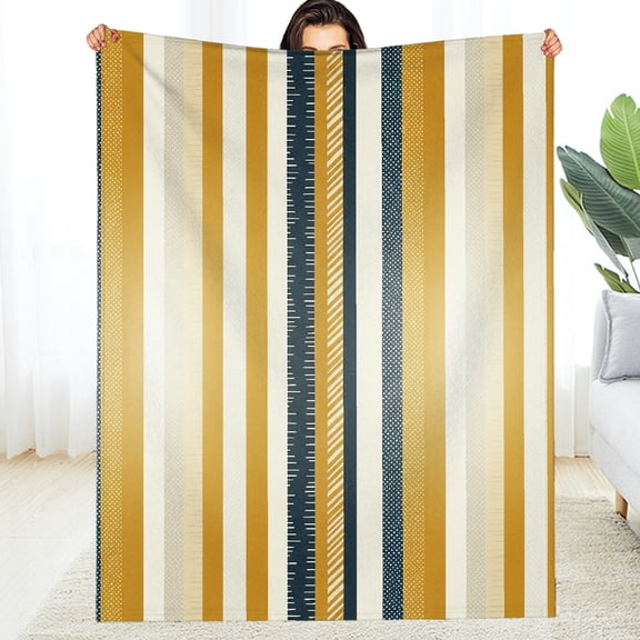 RKSupls  Decorative Blanket, Abstract Hello Sunshine Soft Flannel Fleece Blanket - Lightweight Tear-Resistant Soft Throw for Couch, Travel, Camping