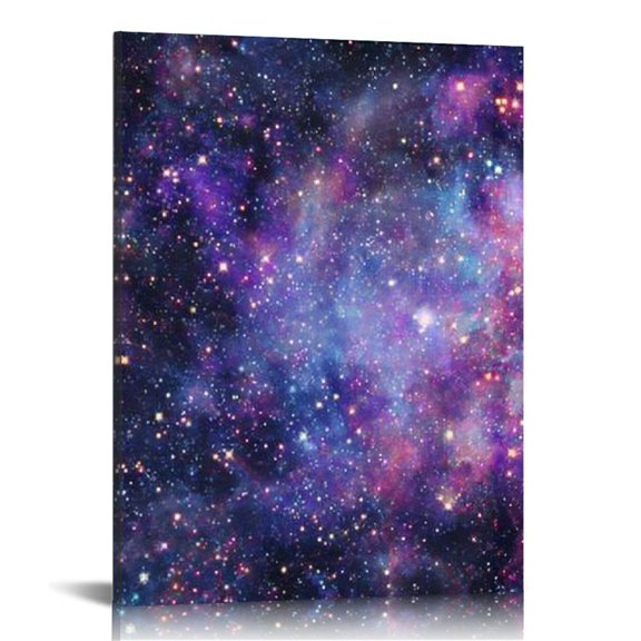RKSupls Galaxy Design Canvas Wall Art, Canvas Prints Wall Art for Living Room Bedroom Entryway Office, Art Print Painting for New Year Home Decorations,16x20in