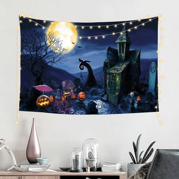 RKSupls Halloween Nightmare Themed Party Tapestry, Home Tapestry Suitable for Hanging for Decorative Wall Hanging, Decorative Bedroom, Living Room Decoration - 60*40in