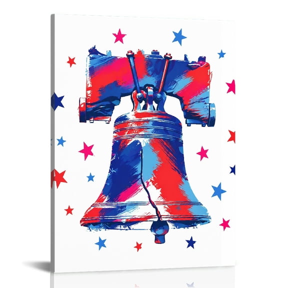 RKSupls Liberty Bell Painted Grunge  Ready to Hang,  Wall Decor
, Canvas Wall Art Bathroom Bedroom Kitchen Dining Room Wall Decor Prints