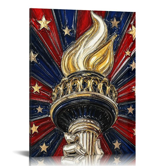 RKSupls Liberty Torch Flame Abstract Art Canvas Wall Art, Modern Art, Wall Decor
Bathroom Bedroom Kitchen Staircase Wall Decor Prints