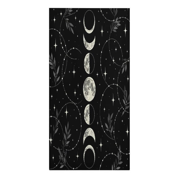 RKSupls Lunar Phases Cycle Microfiber Beach Towel Absorbent Compact Towels for Swimming Pool Beach Travel Things for Vacation Essentials Adult Gift,61.4×30.3Inch