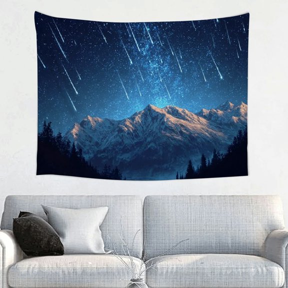 RKSupls Meteor Shower Starry Night Tapestry, Home Tapestry Suitable for Hanging for Decorative Wall Hanging, Decorative Bedroom, Living Room Decoration - 40*30in