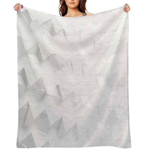 RKSupls Minimal Diagonal Line Pattern Soft Flannel Throw Blanket, Lightweight Fuzzy Warm Cozy Blanket for Couch Bed Home Travel Decor