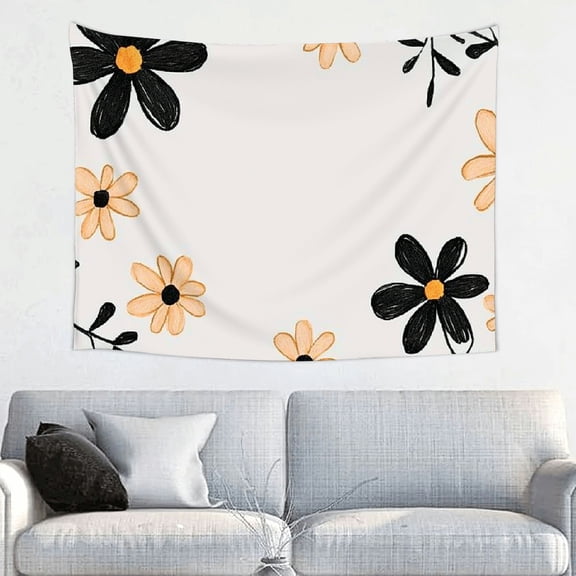 RKSupls Minimalist Floral Design Tapestry,Home Tapestry Suitable for Hanging for Decorative Wall Hanging, Decorative Bedroom, Living Room Decoration - 40x30in