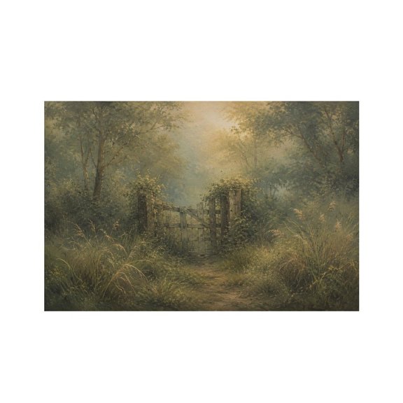 RKSupls Misty Stone Bridgewith Willow Trees Linen Placemats 30x45cm Straight Edge Stain Resistant Washable Non-Slip Table Mats Table for Kitchen Dining Room Home