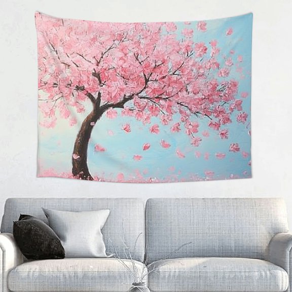 RKSupls Modern Abstract Cherry Blossom Tapestry,Home Tapestry Suitable for Hanging for Decorative Wall Hanging, Decorative Bedroom, Living Room Decoration - 40x30in