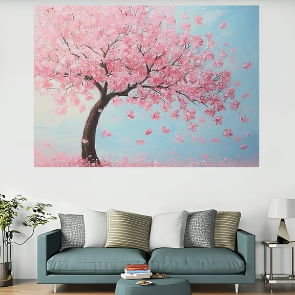 RKSupls Modern Abstract Cherry Blossom Tapestry,Home Tapestry Suitable for Hanging for Decorative Wall Hanging, Decorative Bedroom, Living Room Decoration - 60x40in