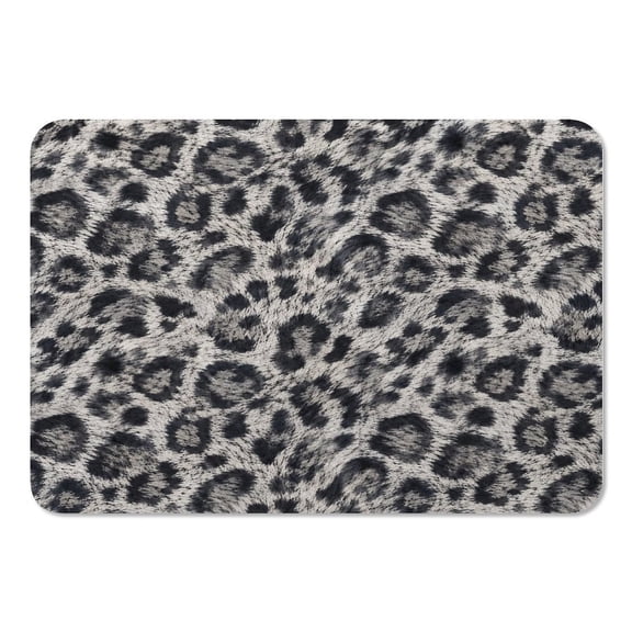 RKSupls Mouse Pad with Non-Slip Rubber Base, Snow Leopard Animal Print Pattern Gaming Desk Mat for Keyboard and Mouse, Desk Protector Pad for Home Office Use