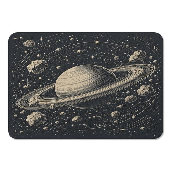 RKSupls Mouse Pad with Non-Slip Rubber Base, Cosmic Whale Journey Gaming Desk Mat for Keyboard and Mouse, Desk Protector Pad for Home Office Use