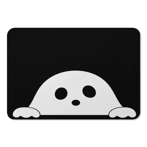 RKSupls Mouse Pad with Non-Slip Rubber Base, Peeking Ghost Gaming Desk Mat for Keyboard and Mouse, Desk Protector Pad for Home Office Use
