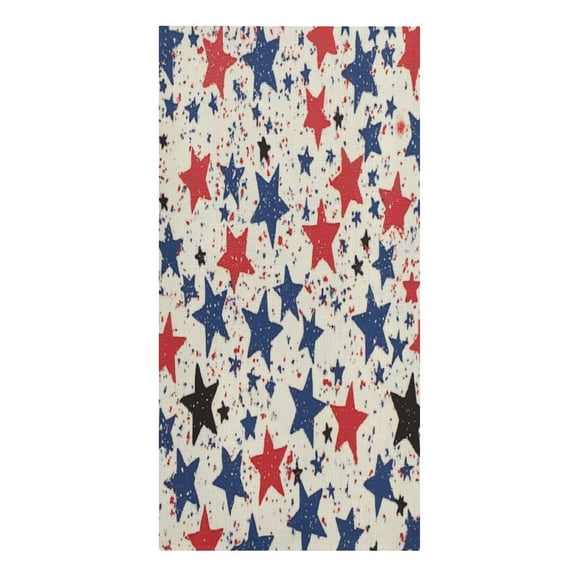 RKSupls Patriotic Stars Scatter Design Microfiber Beach Towel Absorbent Compact Towels for Swimming Pool Beach Travel Things for Vacation Essentials Adult Gift,61.4×30.3Inch