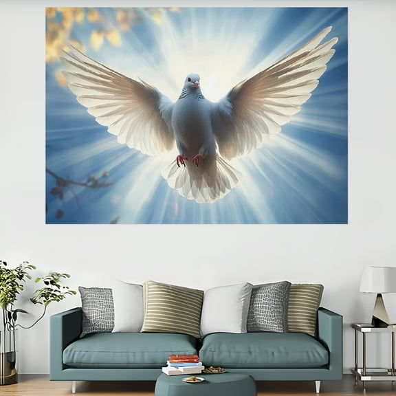 RKSupls Peace Dove Sky Tapestry, Home Tapestry Suitable for Hanging for Decorative Wall Hanging, Decorative Bedroom, Living Room Decoration - 60x40in