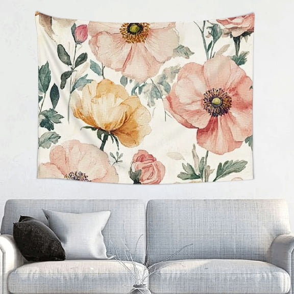 RKSupls Peel and Stick Wallpaper Removable Modern Contact Paper 16.9inx118.1in Self Adhesive Floral Wallpaper for Bedroom Bathroom Laundry Room Papel Tapiz para Pared 40x30in - 40x30in